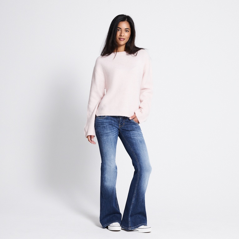 Basic knit sweater "Sadie" Soft Pink